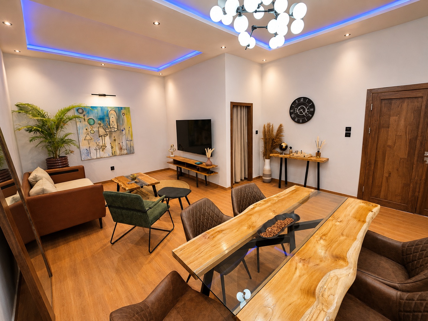 Villa meublée de deux appartements identiques de type T3 avec Jacuzzi à Akogbato